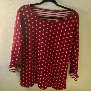 Talbots Dotted Retro Knit top!